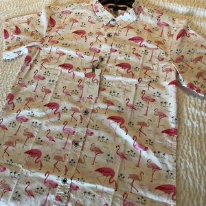 Flamingo button up shirt🔥